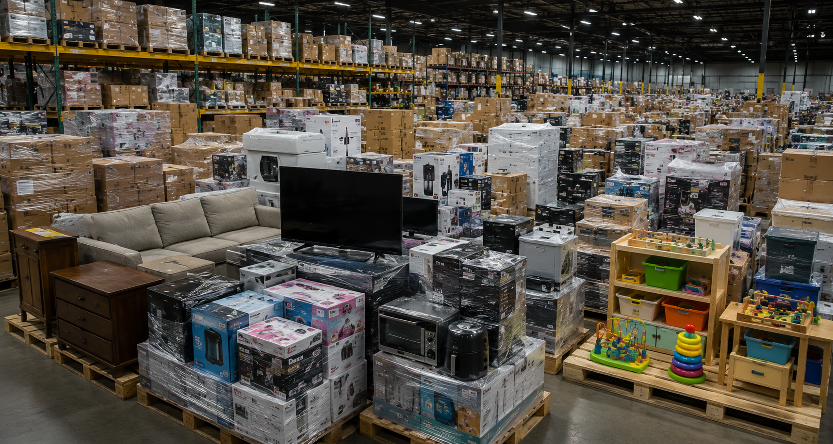 Liquidation pallets and wholesale inventory